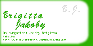 brigitta jakoby business card